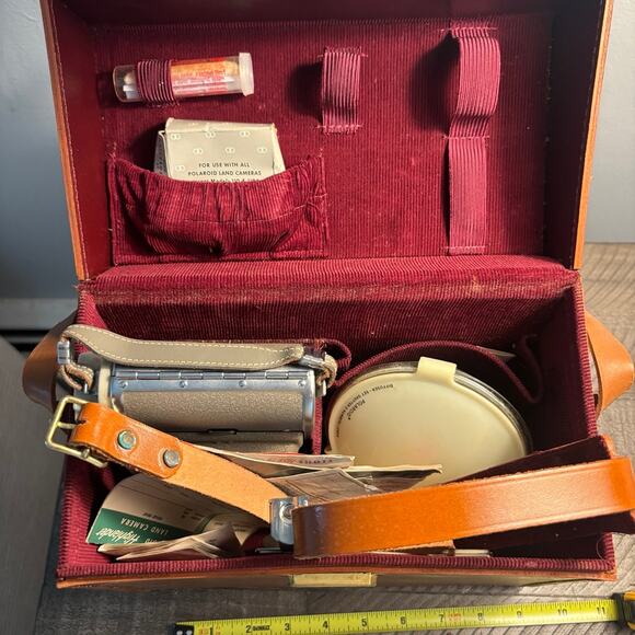 Polaroid Other - Vintage Polaroid Highlander Land Camera Model 80A Set and Case 1950s